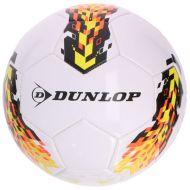 Míč fotbalový Dunlop nafouknutý 20cm 3 barvy vel. 5 v sáčku