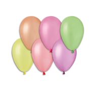 Balonek/Balonky nafukovací 7" párty neon 100 ks v sáčku 22x28cm karneval