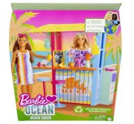 Barbie Love ocean - plážový bar s doplňky plast v krabici 28x33x7cm