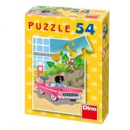 Minipuzzle Krtek 19,8x13,2cm 8 druhů 54 dílků v krabičce 9x7x3cm 40ks v boxu