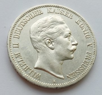 5 Marka 1908 A. Wilhelm II.  č.63
