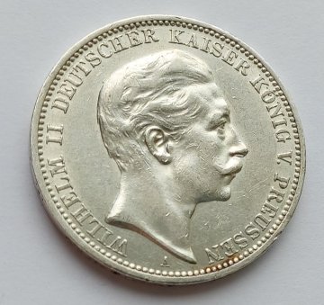 3 Marka 1909 A. Wilhelm II.  č.51