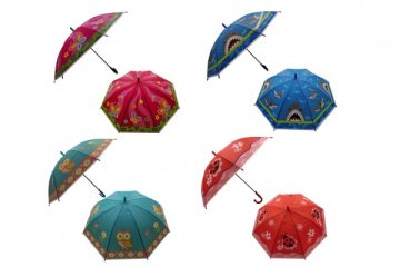 Deštník 66cm vystřelovací mix barev v sáčku