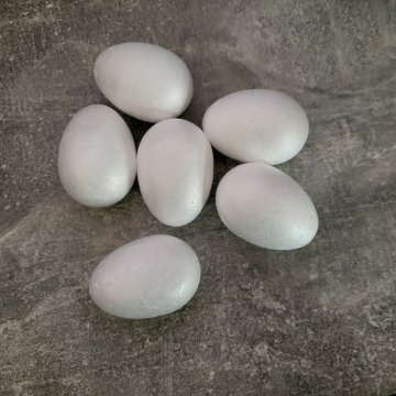 Polystyrenová vejce 6 ks