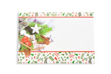 Vánoční obálky 177 x 120 mm - Brusle a dekorace
