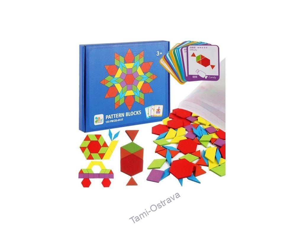 Vzdělávací puzzle - geometrické obrazce.