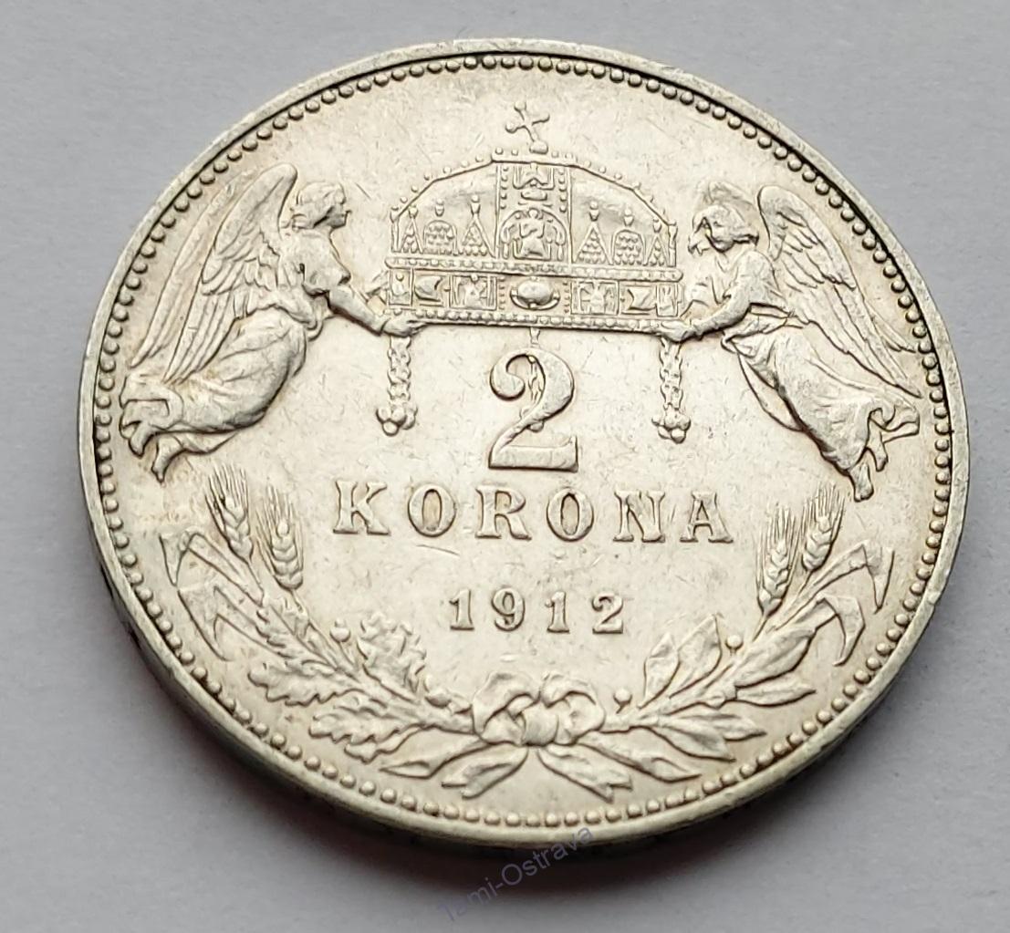 2 Koruna 1912 KB. Ag. č.31