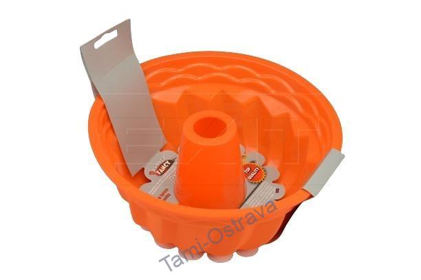 Silikonová pečící forma na bábovku BUCANERO - Oranžová.