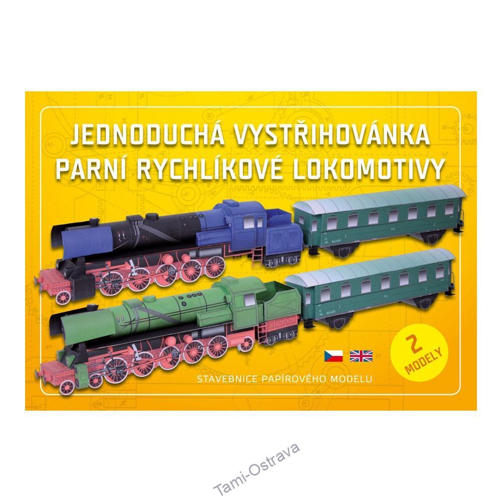 VYSTŘIHOVÁNKA PARNÍ RYCHLÍKOVÉ LOKOMOTIVY